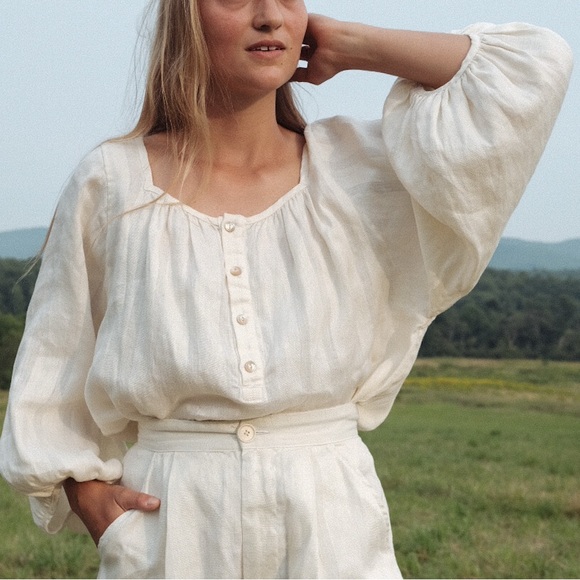 Rudy Jude Medium Linen Debbie Blouse - NWT - Picture 1 of 14